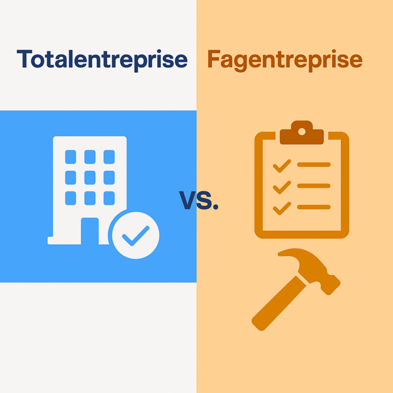 Totalentreprise vs. fagentreprise