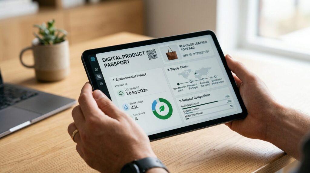 Close-up professional photograph of hands holding a tablet d